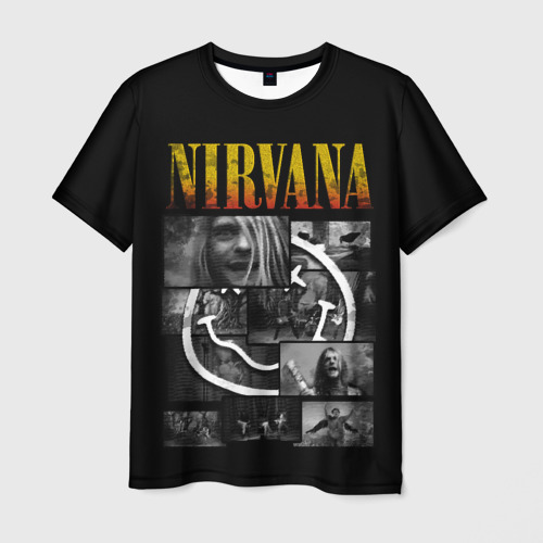 Мужская футболка 3D Nirvana forever, цвет 3D печать