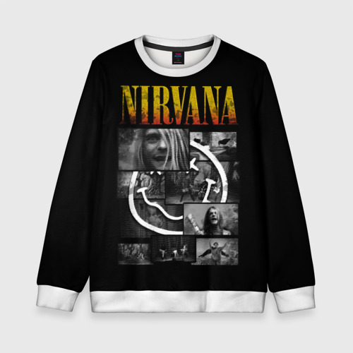 Детский свитшот 3D Nirvana forever, цвет 3D печать