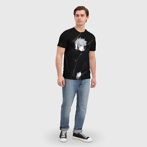 Мужская футболка 3D с принтом Каору Нагиса из Евангелиона, вид сбоку #3