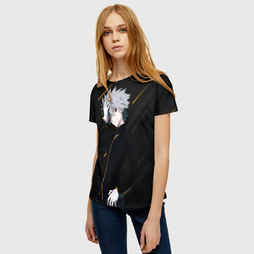 Женская футболка 3D с принтом Каору Нагиса из Евангелиона, фото на моделе #1