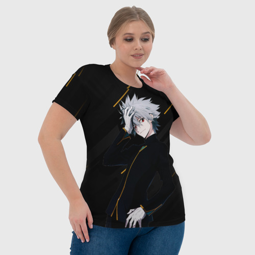 Женская футболка 3D с принтом Каору Нагиса из Евангелиона, фото #4