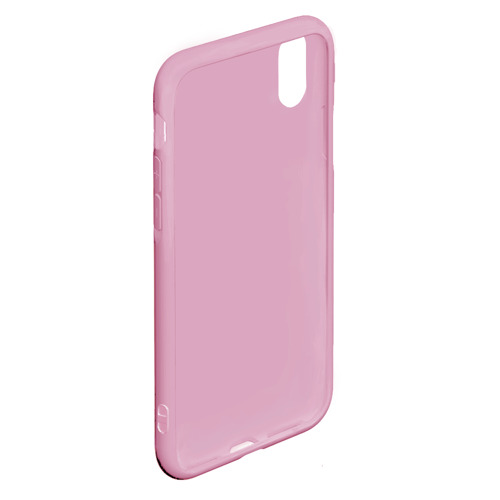 Чехол для iPhone XS Max матовый Bon Jovi neon pink rock, цвет розовый - фото 4