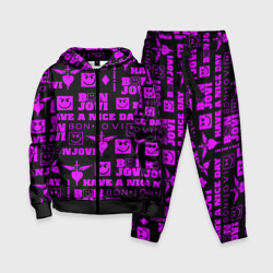 Детский костюм 3D Bon Jovi neon pink rock