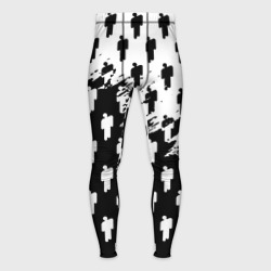 Мужские тайтсы 3D Billie Eilish pattern black