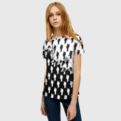 Женская футболка 3D Billie Eilish pattern black - фото 2