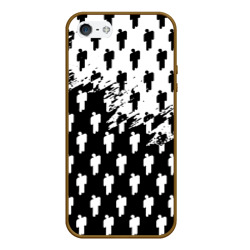 Чехол для iPhone 5/5S матовый Billie Eilish pattern black