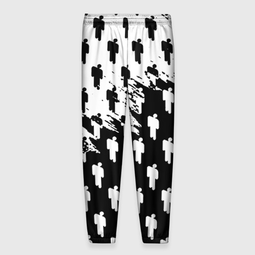 Мужские брюки 3D Billie Eilish pattern black, цвет 3D печать - фото 2