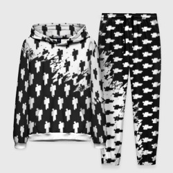 Мужской костюм с толстовкой 3D Billie Eilish pattern black