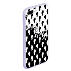 Чехол для iPhone 7Plus/8 Plus матовый Billie Eilish pattern black - фото 2