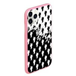Чехол для iPhone 11 Pro Max матовый Billie Eilish pattern black - фото 2