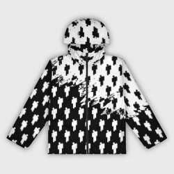 Женская ветровка 3D Billie Eilish pattern black