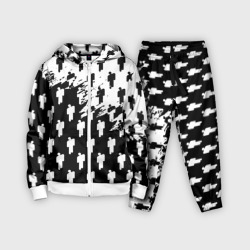 Детский костюм 3D Billie Eilish pattern black