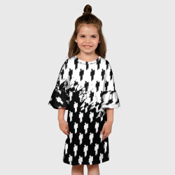 Детское платье 3D Billie Eilish pattern black - фото 2