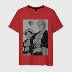Луффи Зоро  – Мужская футболка хлопок с принтом купить со скидкой в -20%