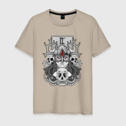 Мифологическая богиня Хель – Мужская футболка хлопок с принтом купить со скидкой в -20%