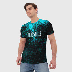 Мужская футболка 3D Dead Cells брызги красок - фото 2