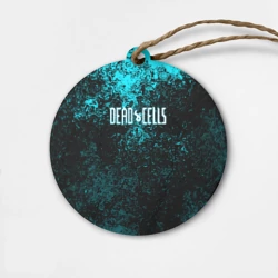 Деревянная игрушка круг Dead Cells брызги красок