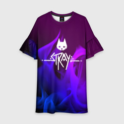 Детское платье 3D Stray неоновый огонь