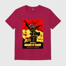 Мужская футболка хлопок Helldivers 2 - make it rain
