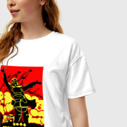 Женская футболка хлопок Oversize Helldivers 2 - make it rain - фото 2