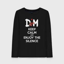 Женский лонгслив хлопок DM keep calm and enjoy the silence