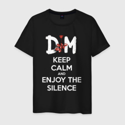 DM keep calm and enjoy the silence – Мужская футболка хлопок с принтом купить со скидкой в -20%