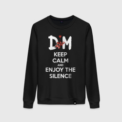 Женский свитшот хлопок DM keep calm and enjoy the silence