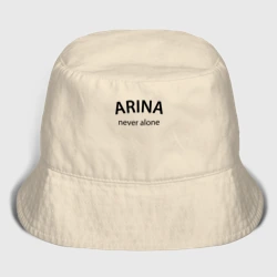 Мужская панама хлопок Arina never alone - motto