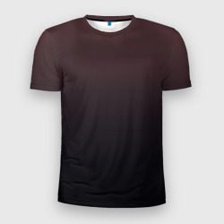Градиент тёмный бордовый – Мужская футболка 3D Slim с принтом купить со скидкой в -9%