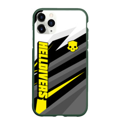 Чехол для iPhone 11 Pro матовый Helldivers 2 - yellow uniform