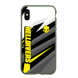 Чехол для iPhone XS Max матовый Helldivers 2 - yellow uniform