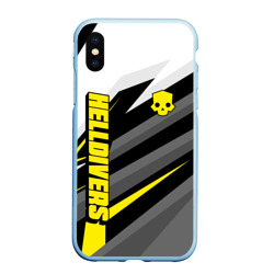 Чехол для iPhone XS Max матовый Helldivers 2 - yellow uniform