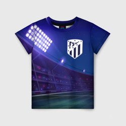 Детская футболка 3D Atletico Madrid ночное поле