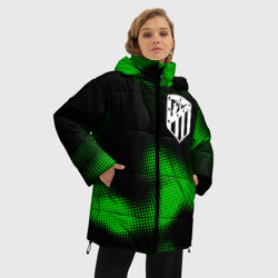 Женская зимняя куртка Oversize Atletico Madrid sport halftone - фото 2