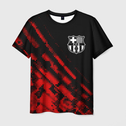 Мужская футболка 3D Barcelona sport grunge