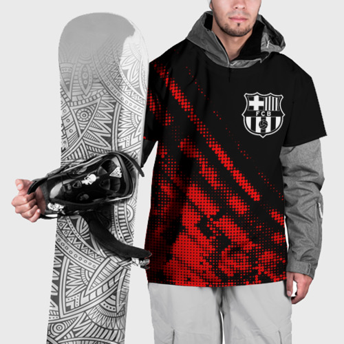 Накидка на куртку 3D Barcelona sport grunge, цвет 3D печать
