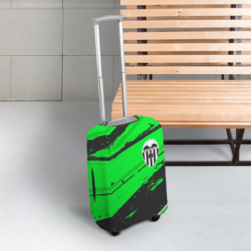 Чехол для чемодана 3D Valencia sport green, цвет 3D печать - фото 3