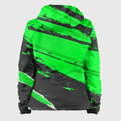 Женская куртка 3D с принтом Valencia sport green, вид сзади #1
