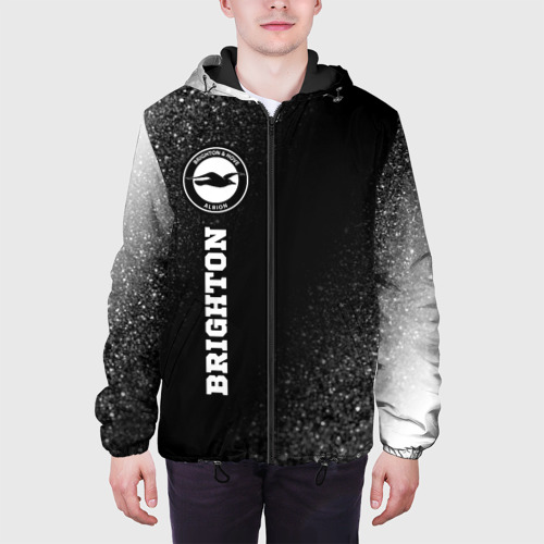 Мужская куртка 3D Brighton sport на темном фоне по-вертикали, цвет 3D печать - фото 4