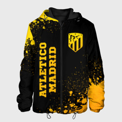 Мужская куртка 3D Atletico Madrid - gold gradient вертикально