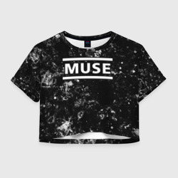 Женская футболка Crop-top 3D Muse black ice