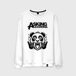 Мужской свитшот хлопок Asking Alexandria - rock panda