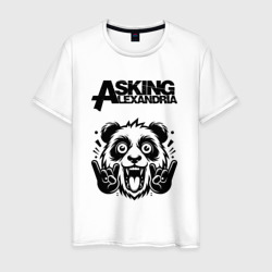 Мужская футболка хлопок Asking Alexandria - rock panda