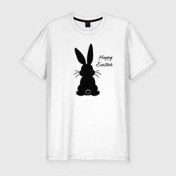 Мужская футболка хлопок Slim Пасхальный кролик