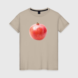 Спелый гранат – Женская футболка хлопок с принтом купить со скидкой в -20%