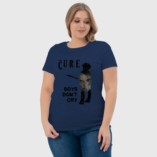 Женская футболка хлопок с принтом The Cure - boys don't cry, фото #4