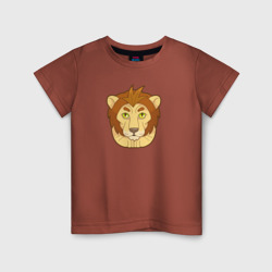 Забавный лев – Детская футболка хлопок с принтом купить со скидкой в -20%