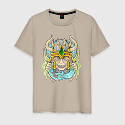 Скандинавский бог Локи – Мужская футболка хлопок с принтом купить со скидкой в -20%