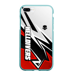 Чехол для iPhone 7Plus/8 Plus матовый Helldivers 2 - white and red