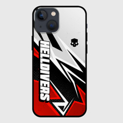 Чехол для iPhone 13 mini Helldivers 2 - white and red